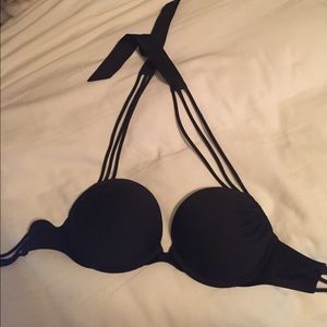 Black Victoria's Secret Push-Up Swimsuit Top