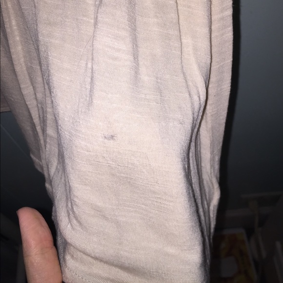 CUTE BLUSH & CREAM CROCHET EMBROIDERED PEPLUM TOP - Picture 4 of 5