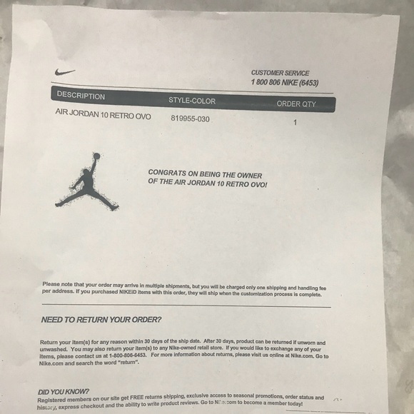 Air Jordan 10 Retro OVO 819955 030 main image 7