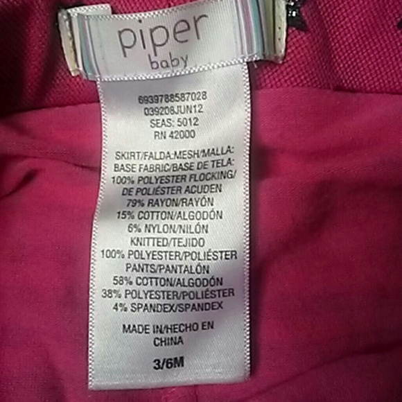 Pink and black skirt with built in leggings - Picture 2 of 4