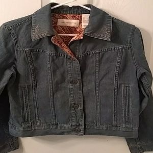 Very cute Liz Claiborne denim jacket with embroide