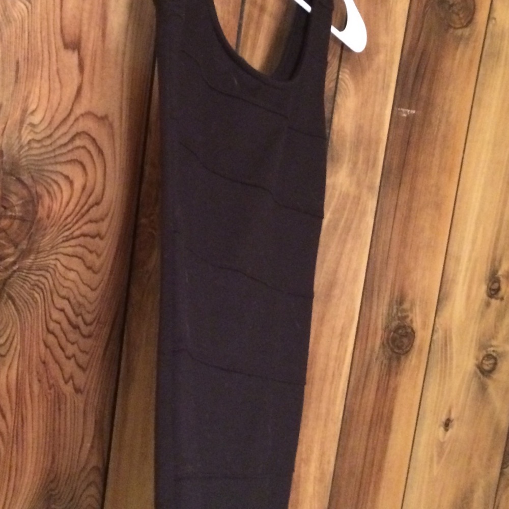 Black, banned mini dress