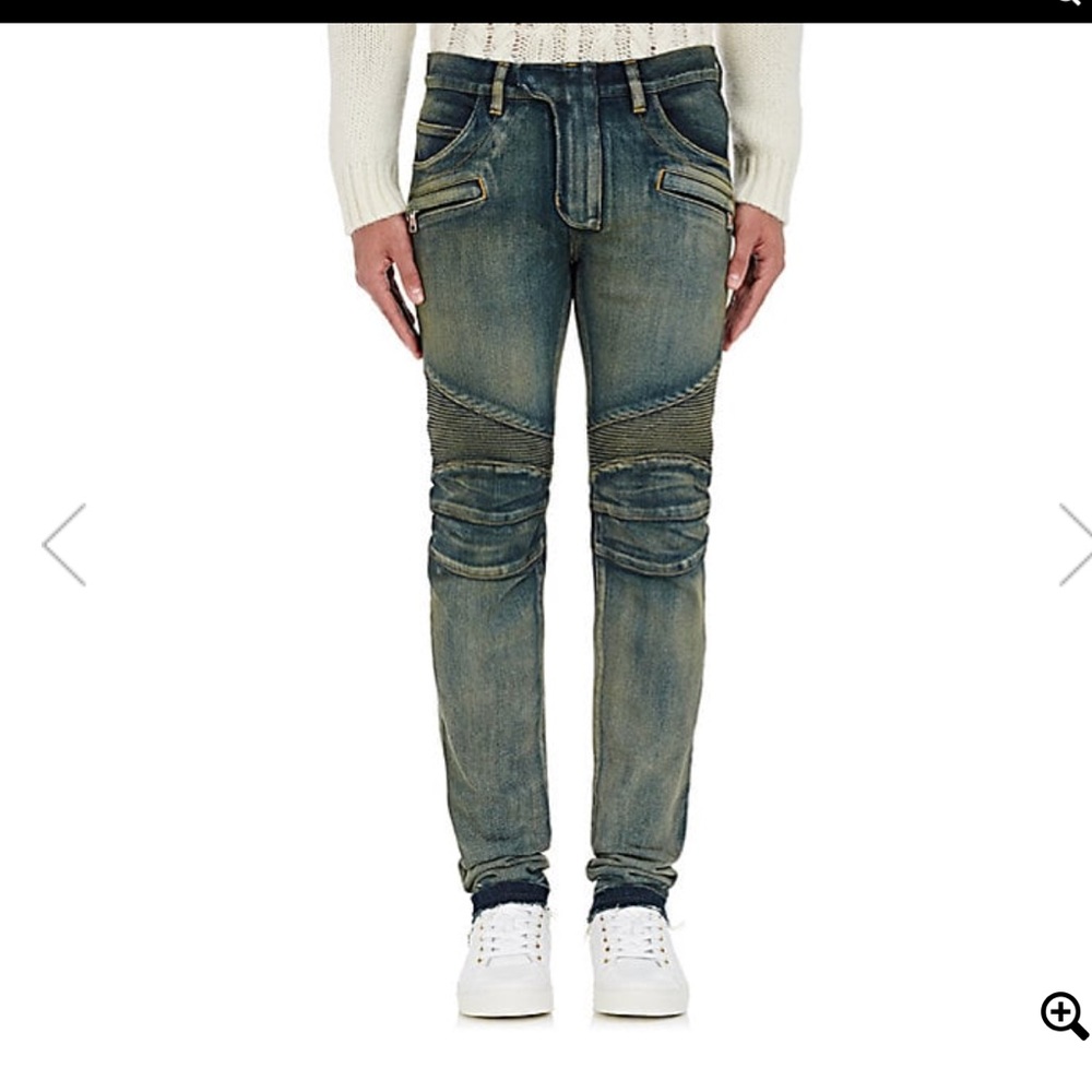 Balmain straight biker jeans 👖 Moto