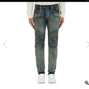 Balmain straight biker jeans 👖 Moto