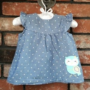 Polka dot owl set. 6 month