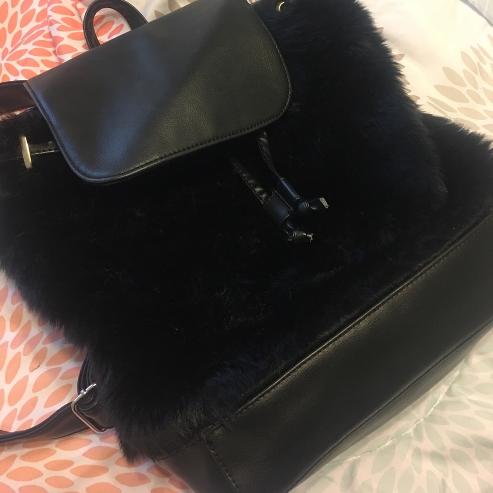 Fur Backpack