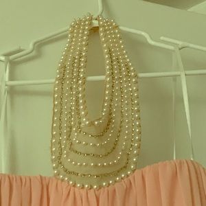 Beautiful halter top bridesmaid dress. Never worn