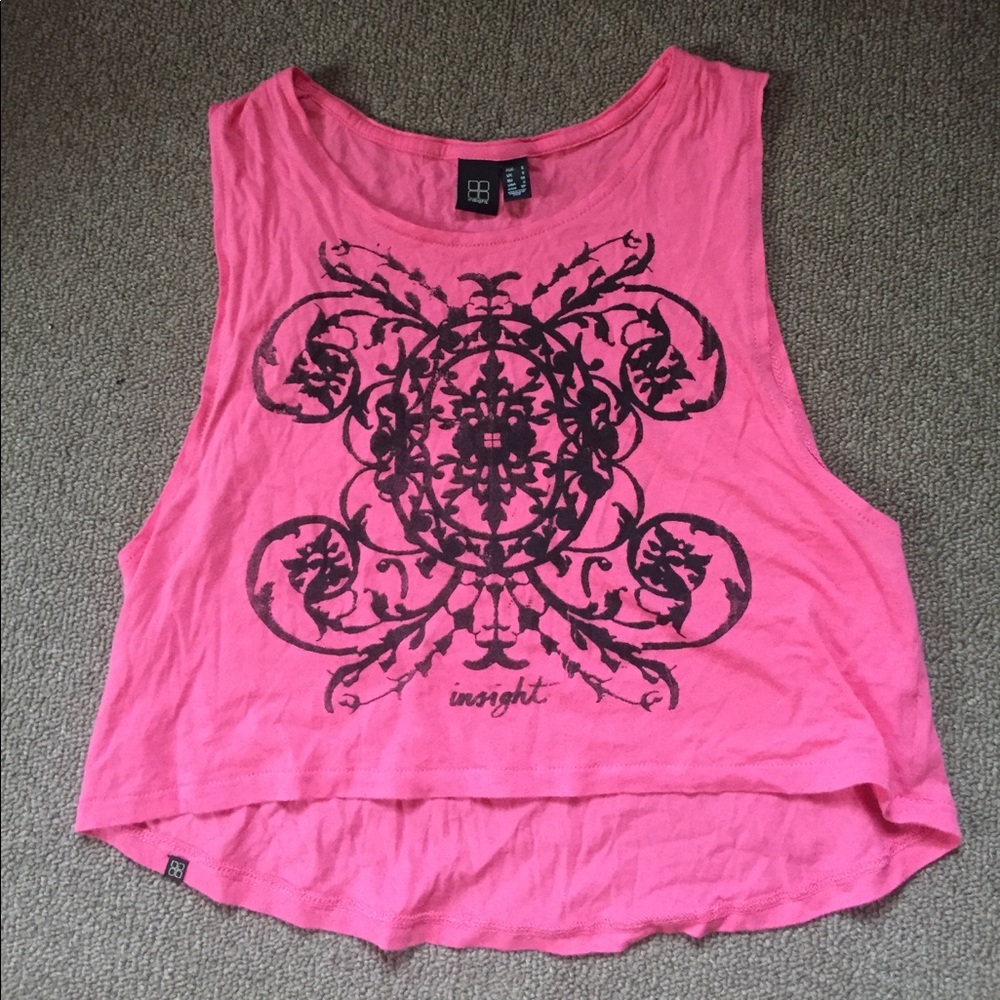 Pacsun x Insight pink crop top size XS
