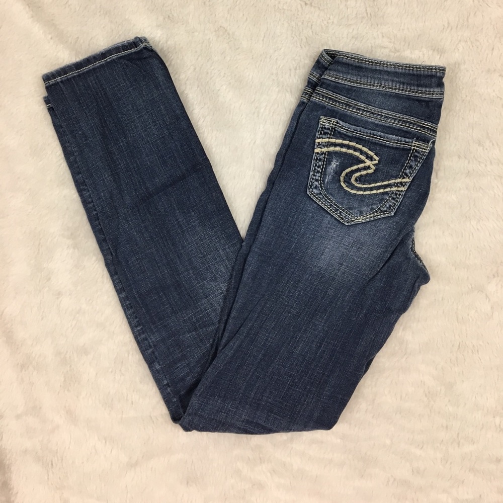 Silver Aiko Straight Leg Jeans
