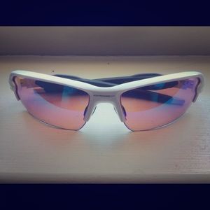 Oakley White Flak 2.0 Sunglasses