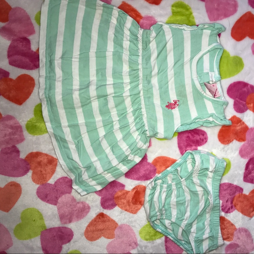 Polo dress and diaper cover