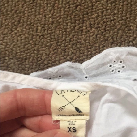 Pacsun x LA Hearts white girly crop top size XS - Picture 3 of 3