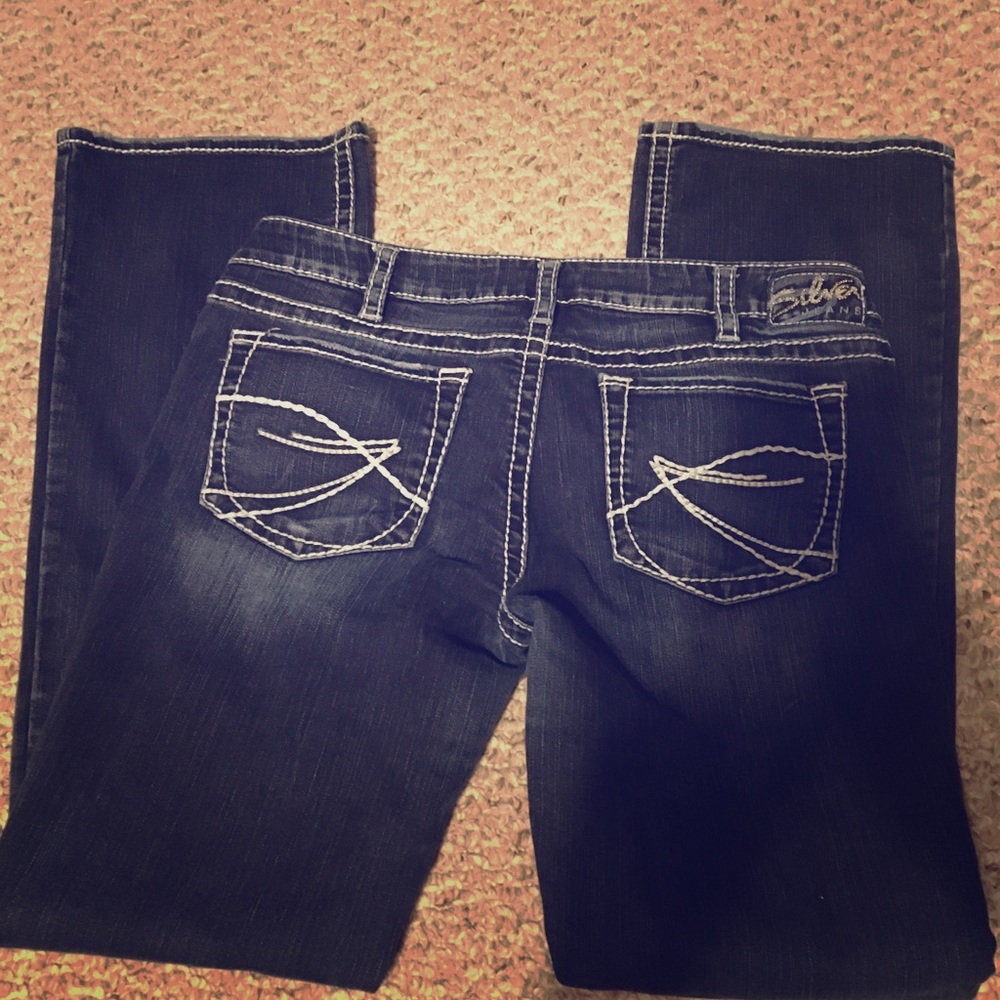 Silver aiko bootcut jeans