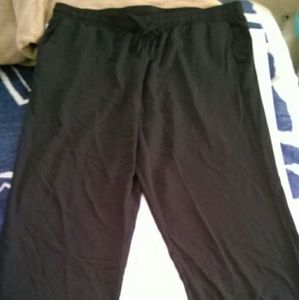 Forever 21 Plus Size Drawstring Trousers Black 3X