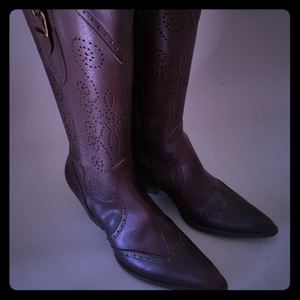 Leather boots for women size 9