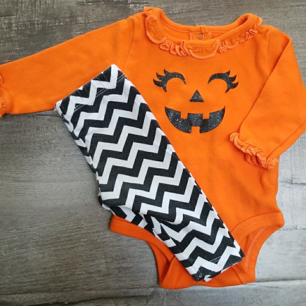 Koala kids pumpkin outfit. 3 month