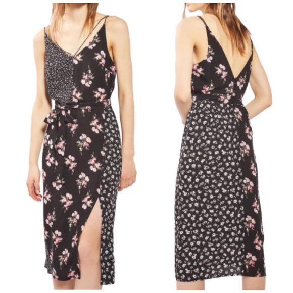 topshop patchwork dress