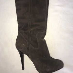 Guess Brown Leg Warmer Suede Boots Size 7.5