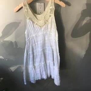 Free people white shirt sz 4