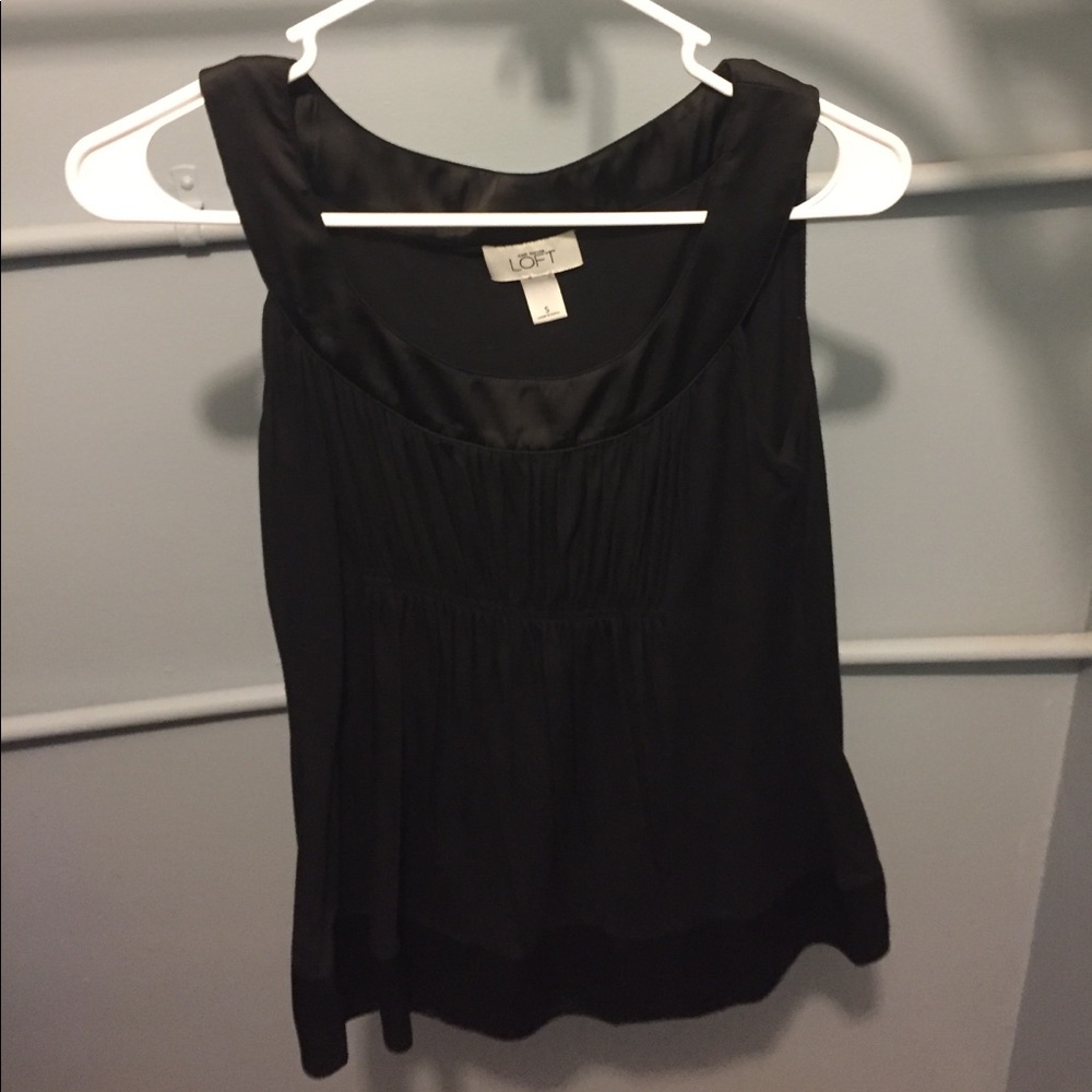 Ann Taylor Loft Black Tank