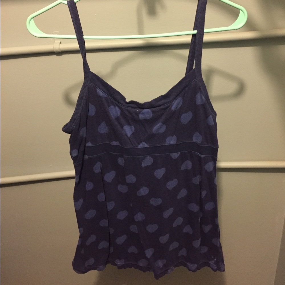 American Eagle Navy Patterned Tank