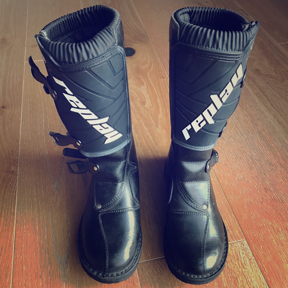 REPLAY MOTORCYCLE BOOTS! NEW!!!