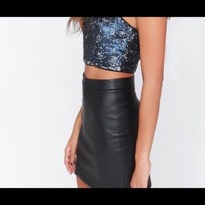 Express sequence bra crop top