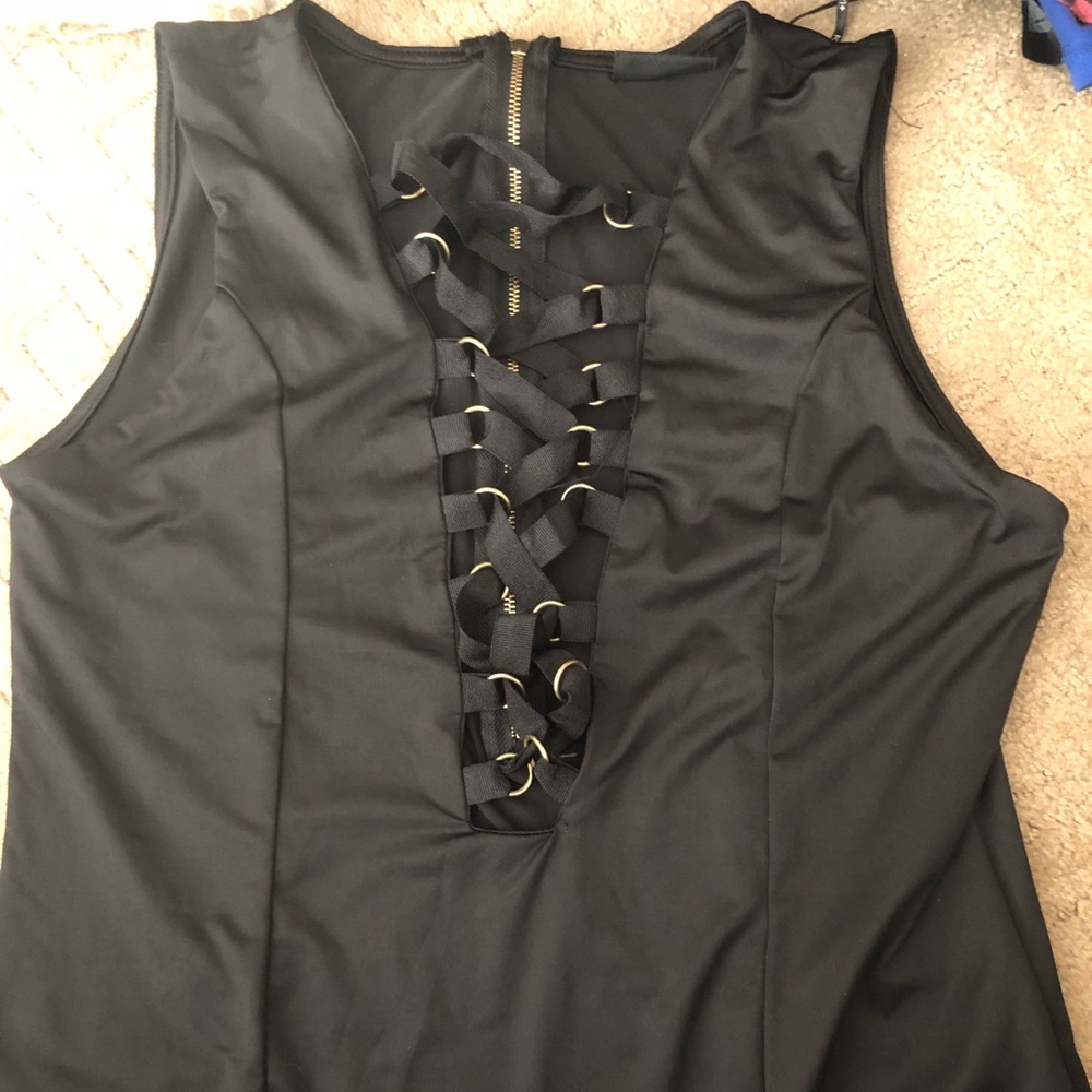 Lace up bodysuit