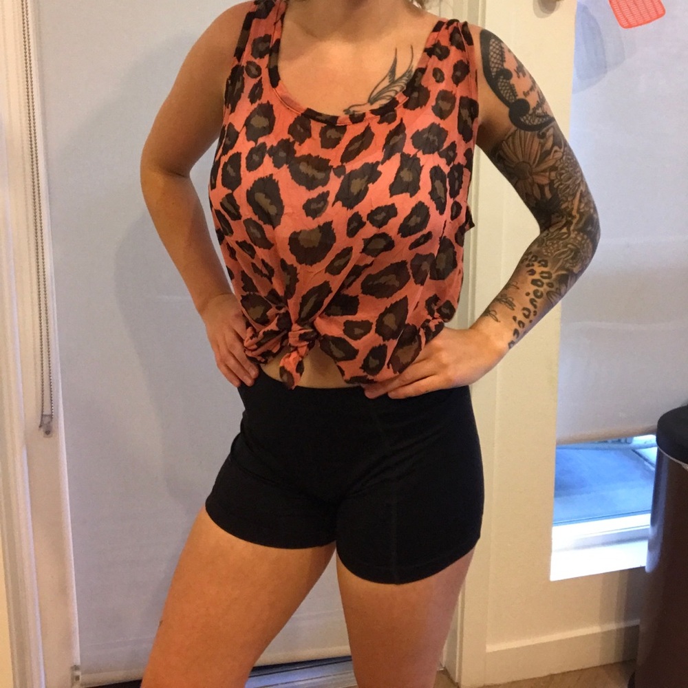 Animal print tank top