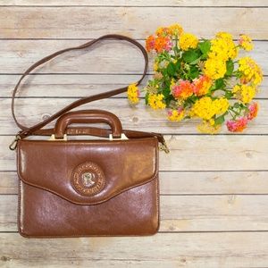 Vintage 70s Crossbody Leather Handbag