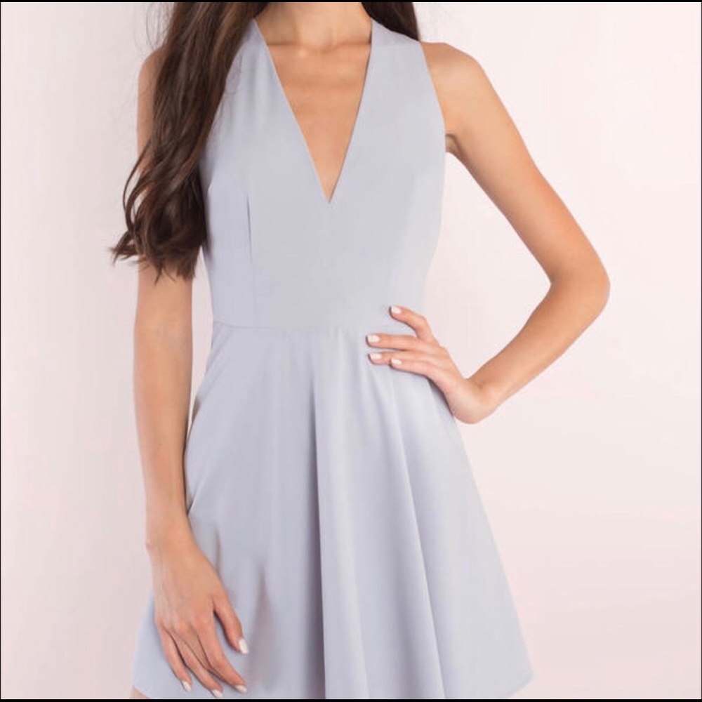 Andie Open Back Lilac Skater Dress