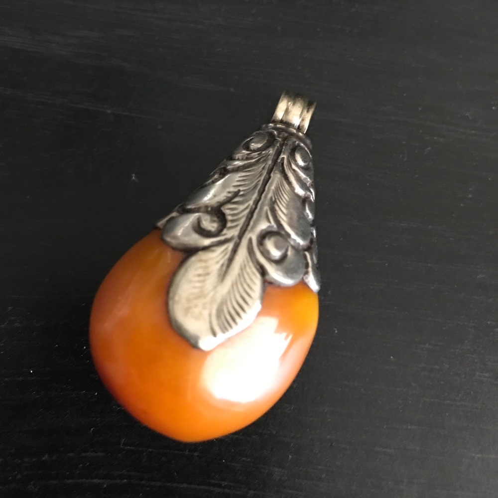 Vintage Amber Charm