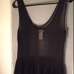 Intimately Free People Black Babydoll Tank Xs