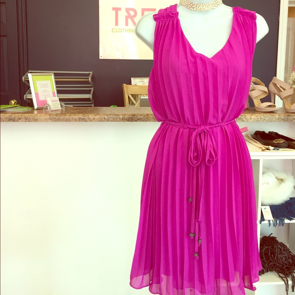 She + Sky Fuchsia Dress