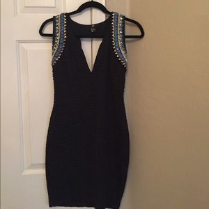 Black and embroidered Dress from H&M
