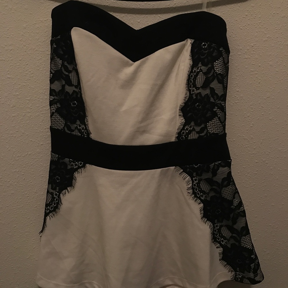 Strapless Maurice's shirt