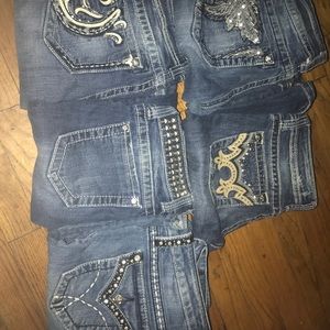 Size 26 and 27 miss me jeans inseam 32