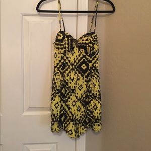 Black and Yellow Romper by Material Girl