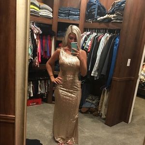 Rose Gold Sequin Dress