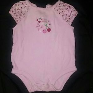 6 month pink grandma loving onesie