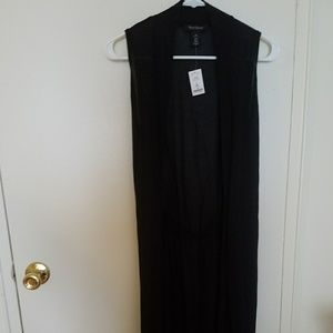 Long maxi vest cardigan