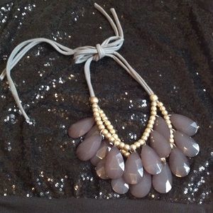 BOGO‼️Smoked gray statement necklace