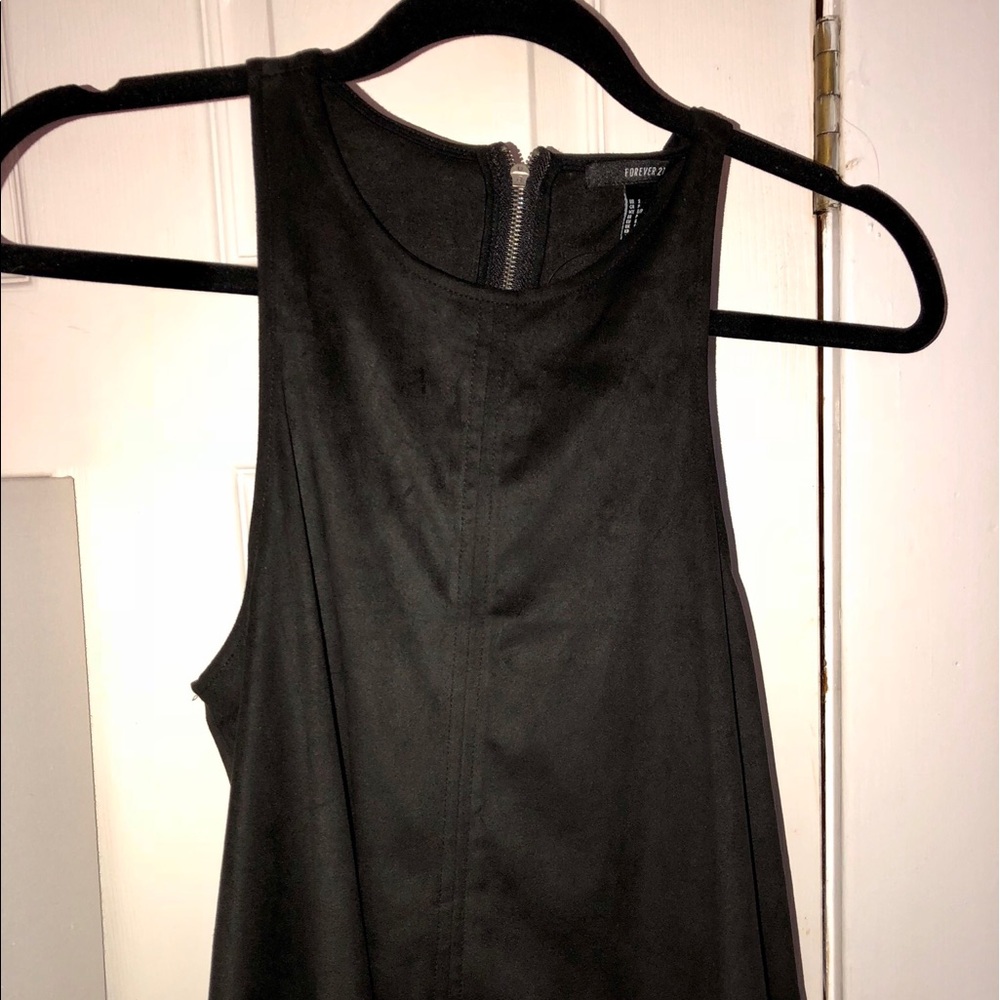 Suede Black tank top
