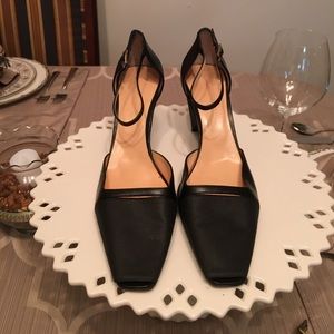 Bally Open Toe Ankle Strap Heels