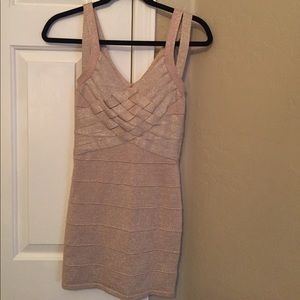Gold Bodycon Festive Dress from Forever 21