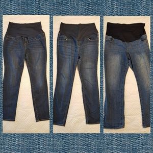 Lot 3 maternity jeans 18 tall Old Navy Liz Lange