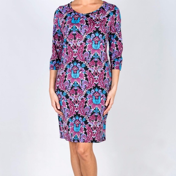 🌸3 LEFT🌸Tracy Negoshian Watercolor Shift Dress - Picture 2 of 3