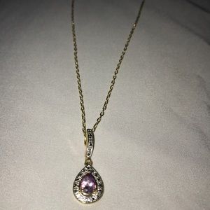 Purple Diamond Necklace