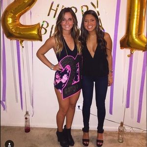 Black low cut going out shirt