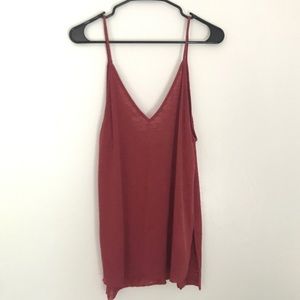 Burnt Red urban outfitters tank